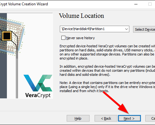 Komplette USB-Festplatte mit VeraCrypt verschlüsseln